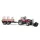 Massey Ferguson 7480 - elülső rakodóval, faszállító vontatmánnyal - Bruder 2046