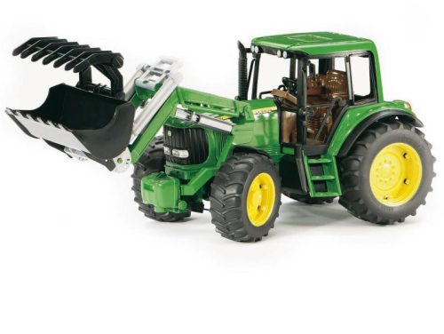 Bruder John Deere 6920 traktor homlokrakodóval (02052)