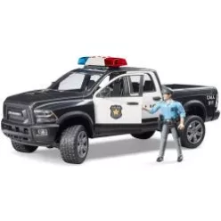 BRUDER Rendőrségi Dodge RAM 2500 rendőrfigurával (02505)