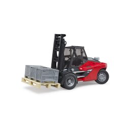   Bruder Linde HT160 targonca raklappal és 3 tárolóval (02513)