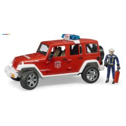 Bruder Jeep Rubicon tűzoltóautó tűzoltóval (02528)