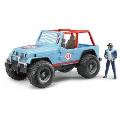   Verseny Jeep Cross Country (kék), versenyzővel - Bruder 2541