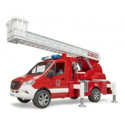   Bruder MB Sprinter tűzoltóautó létrával, vízsugárral, nyitható ajtóval és fény+hangmodullal (02673)