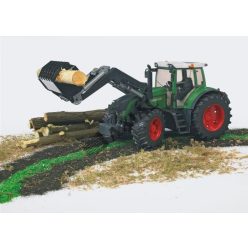 Bruder Fendt 936 Vario traktor homlokrakodóval (03041)