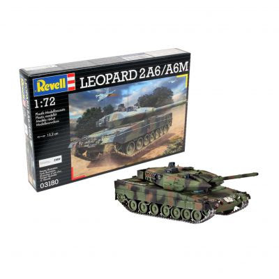 Revell Leopard 2 A6/A6M 1:72 makett harcjármű (03180)