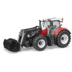   Traktor - Steyr 6300 Terrus CVT, elülső rakodóval - Bruder 3181