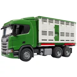   BRUDER Scania Super 560R állatszállító teherautó tehénfigurával 1: 16 (3548)