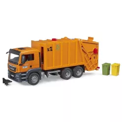 BRUDER MAN narancssárga kukásautó (3760)