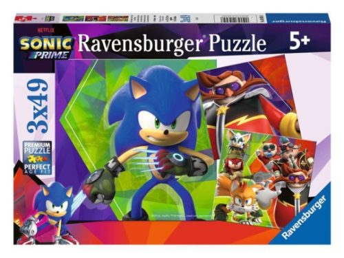 Ravensburger Puzzle 3x49 db - Sonic 03825
