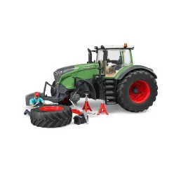   BRUDER Fendt 1050 Vario traktor munkással és szervízberendezéssel (04041)