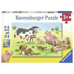Ravensburger Boldog állat családok 2x12 db-os (07590)