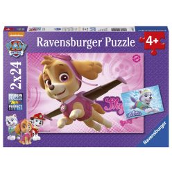   Ravensburger: Puzzle 2x24 db - Mancs Őrjárat, Skye és az Everest (09152)