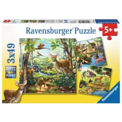 Ravensburger: Állatok 3 x 49 darabos puzzle (09265)