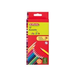 Herlitz Színesceruza / 12 szín Trio lakkozott