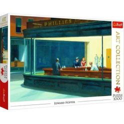   Trefl: Edward Hopper, Éjjeli baglyok puzzle - 1000 darabos (10747)