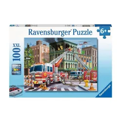 Ravensburger Puzzle 100 db - Tűzoltóautó (13329)
