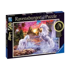   Ravensburger Puzzle 500 db - Egyszarvúak a folyónál (14873)