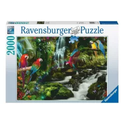   Ravensburger Puzzle 2000 db - Színes papgájok a dzsungelban (17111)