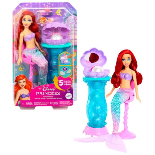 Disney Princess A kis hableány Ariel baba fésülkődő asztallal
