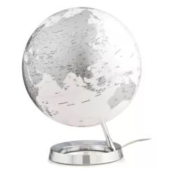 Földgömb 30cm LIGHT&COLOUR METAL CHROME - angol