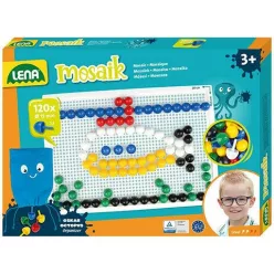 LENA Mosaik áttetsző pötyi 15mm 120 db (35629)