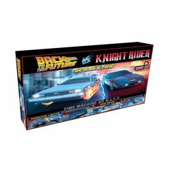   Autópálya SCALEXTRIC C1431P - Back to the Future vs Knight Rider Race Set (1:32)