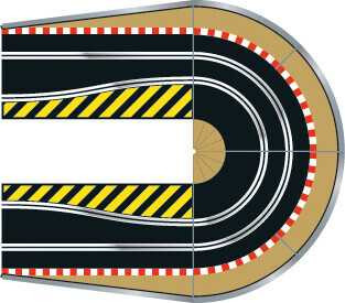 SCALEXTRIC C8195 - Hairpin Curve Track Accessory Pack