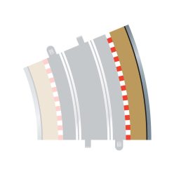   pályadarab SCALEXTRIC C8238 - Border, Kerb & Barrier - Curve - R4 - 22.5fok külső