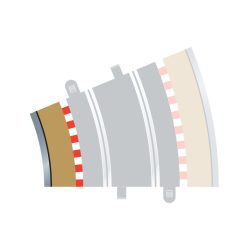   SCALEXTRIC C8281 - Border, Kerb & Barrier - Curve - R3 - 22.5fok belső