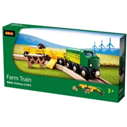 BRIO Farm vonat 2 vagonnal (33404)
