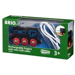 BRIO Elemes mozdony USB kábellel (33599)