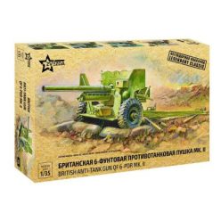 Zvezda British Anti-Tank Gun QF-6 PDR MK II 1:35 (3518)