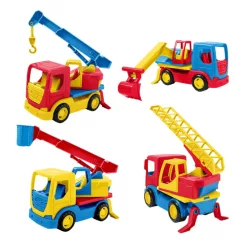   Wader Tech Truck színes létrás tűzoltóautó 23cm.  35319   ZS.