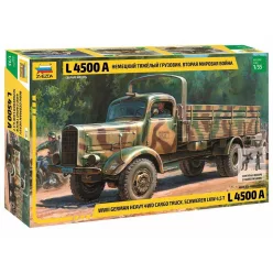   Zvezda German Heavy 4WD Cargo Truck L 4500A Schwerer LKW 4,5t 1:35 (3596)