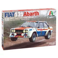   Italeri: Fiat 131 Abarth 1977 San Remo Rally Winner autó makett, 1:24 3621S