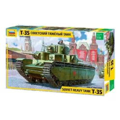   Zvezda T-35 Heavy Soviet Tank Military 1:35 makett harcjármű (3667)