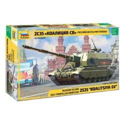   Zvezda Koalitsiya-SV Russian S.P.G. 1:35 makett harcjármű (3677)
