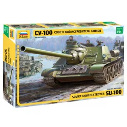   Zvezda SU-100 Soviet tank destroyer 1:35 makett harcjármű (3688)