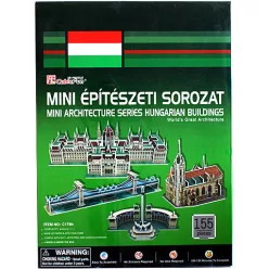   Cubicfun 3D puzzle magyar építészet- Mini magyar épületek