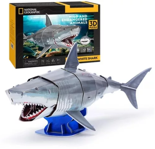 Cubicfun 3D puzzle nagy fehér cápa