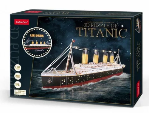 Cubicfun 3D puzzle Titanic exkluzív led-es