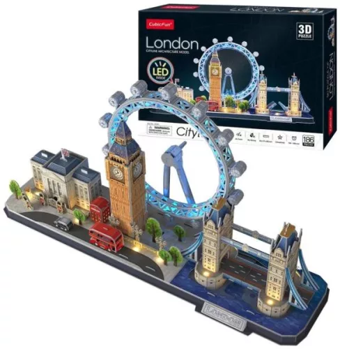 Cubicfun 3D puzzle City Line London LED-es
