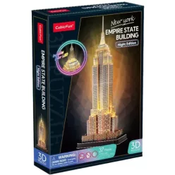 Cubicfun 3D puzzle Empire State Bédg.LED-es