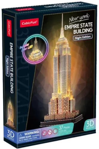 Cubicfun 3D puzzle Empire State Bédg.LED-es