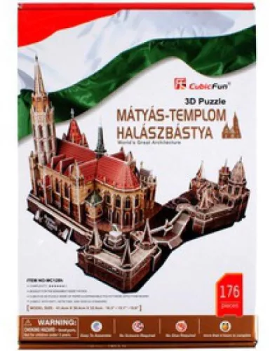 Cubicfun 3D puzzle magyar építészet-Mátyás templom-Halász bástya