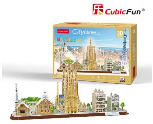 Cubicfun 3D puzzle City Line Barcelona