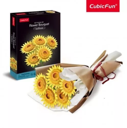 Cubicfun 3D puzzle napraforgó csokor
