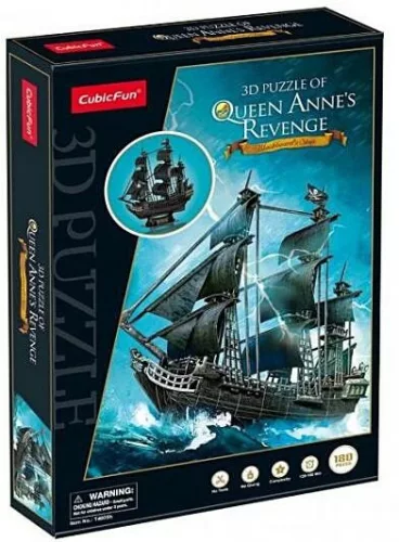 Cubicfun 3D puzzle nagy The Queen Anne's Revenge