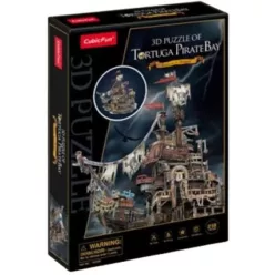 Cubicfun 3D puzzle Kalóz hajó kikötővel