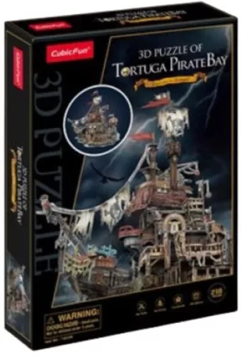 Cubicfun 3D puzzle Kalóz hajó kikötővel